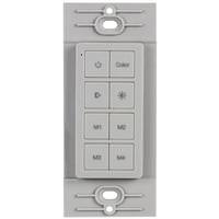 Task Lighting Multi-Color RGB Radio Frequency Grey Task Lighting Remote Control